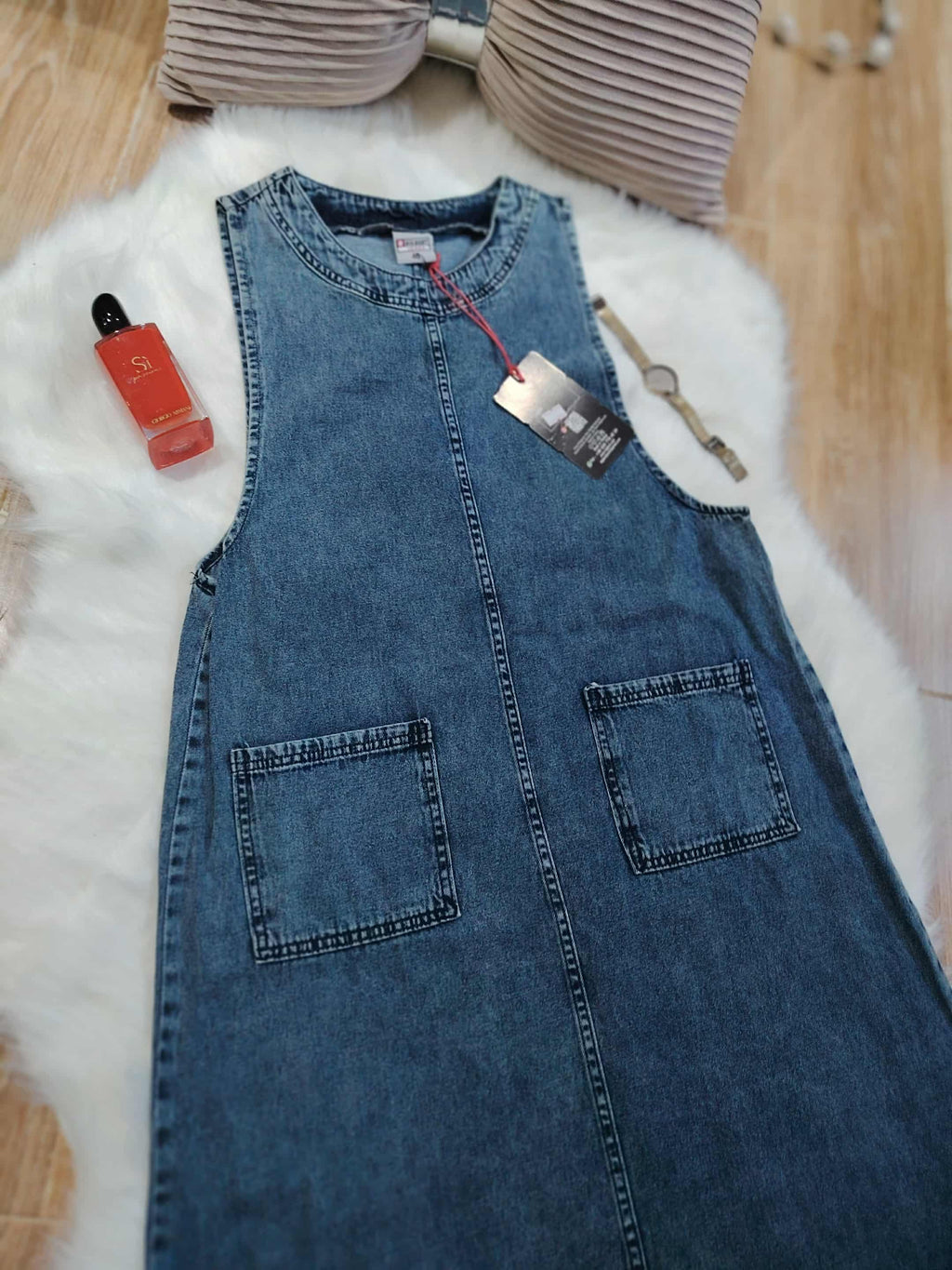 SALOPETTE EN JEAN SUPER TENDANCE